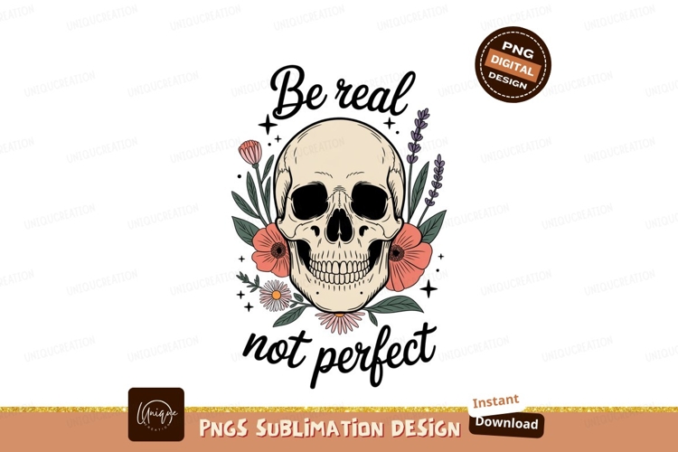 Skull flowers Sublimation P N G floral botanical