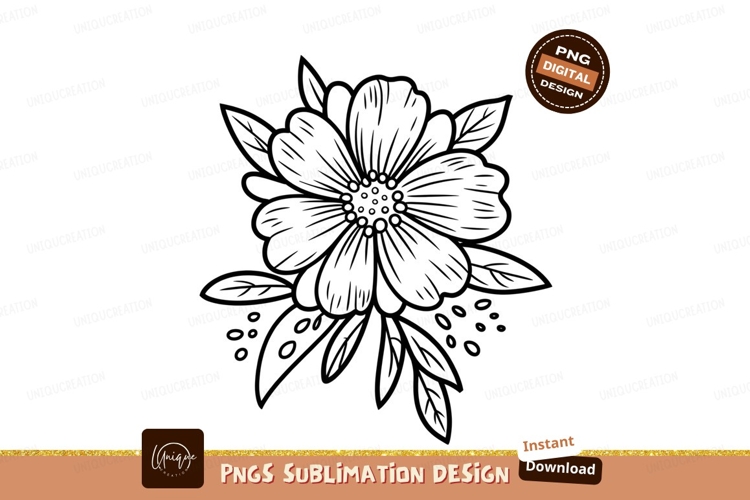 Flower Silhouette Image 2