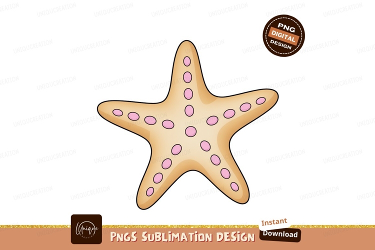 Starfish with pink dots ocean marine