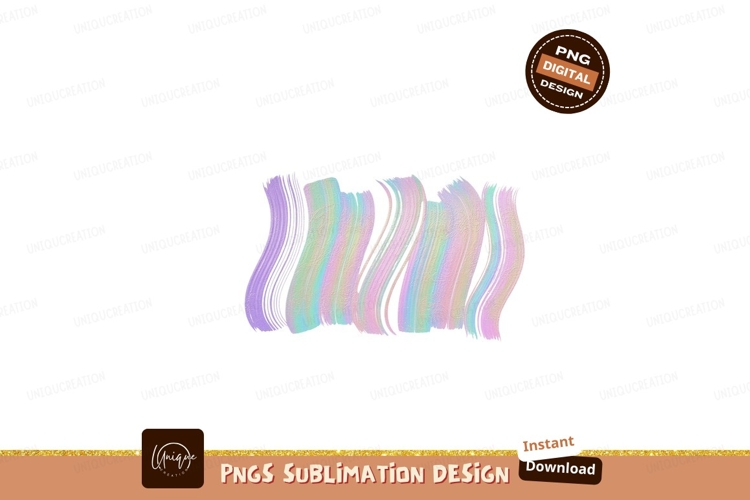 Pastel paint strokes on black colors iridescent