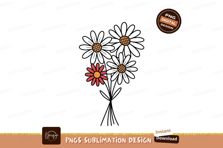 Daisy With Stem SVGs Image 3