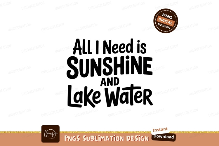 All Sunshine Lake Water summer vacation