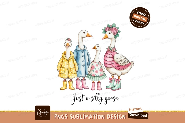 Geese Clipart Image 16