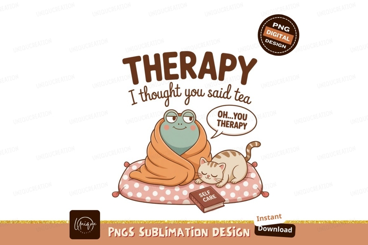 Frog cat therapy self care image
