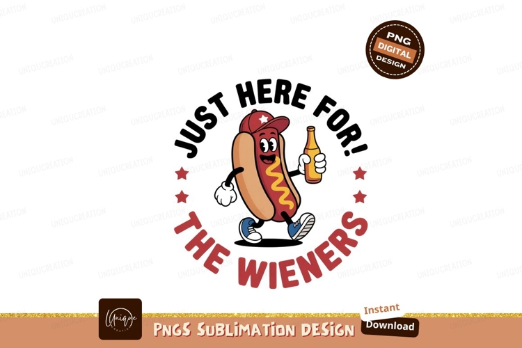 Cartoon hotdog character with bottle food