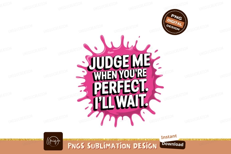 Pink splash text black lettering