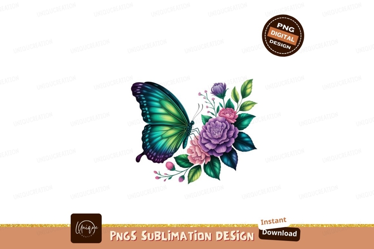 Pink Butterfly Clipart Image 9