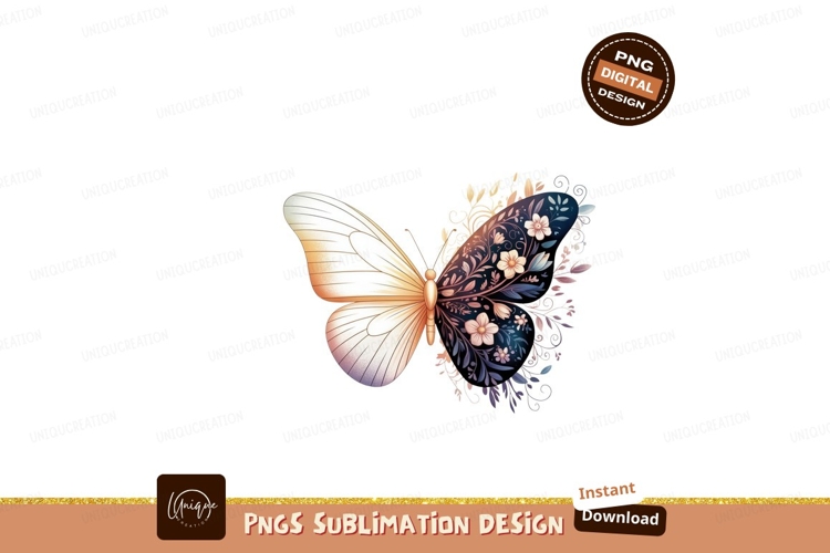 Pink Butterfly Clipart Image 4