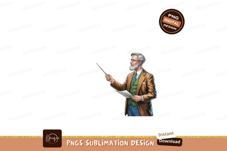 Elderly Gentleman Educator Demonstrating professor