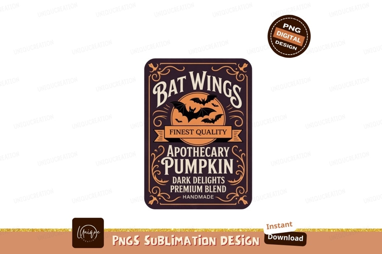 Bat Wings Apothecary Pumpkin Dark Delights Premium Blend
