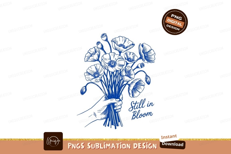 Blue Flowers Clipart Image 20