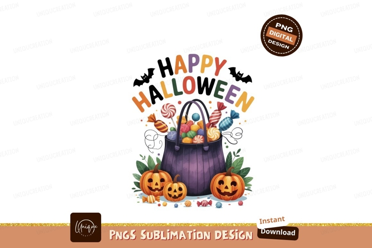 Happy Halloween Candy Pumpkins trick