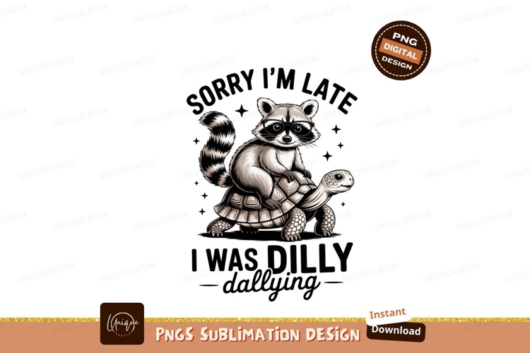Raccoon riding turtle wearing glasses animal