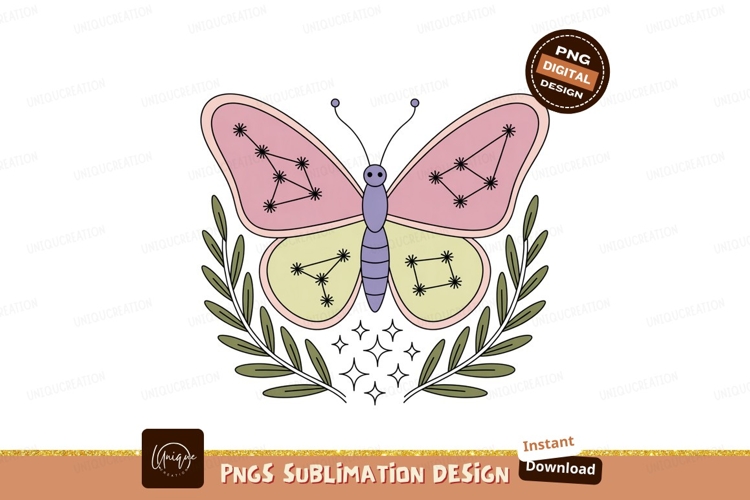 Pink Butterfly Clipart Image 8