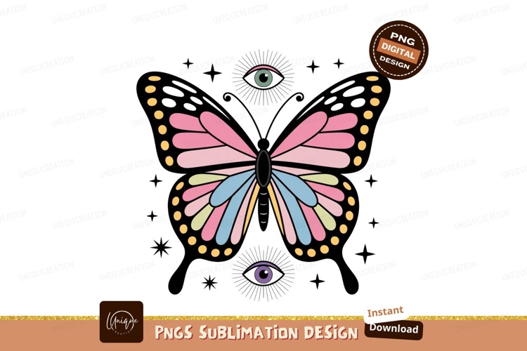 Pink Butterfly Clipart Image 3