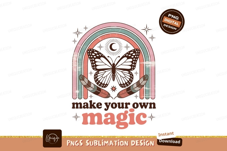Butterfly Rainbow Feathers Magic celestial