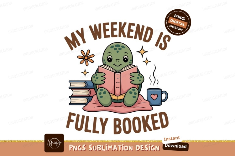 Turtle reading book with coffee image