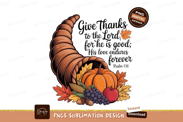 Cornucopia Harvest Thanksgiving Bounty pumpkin
