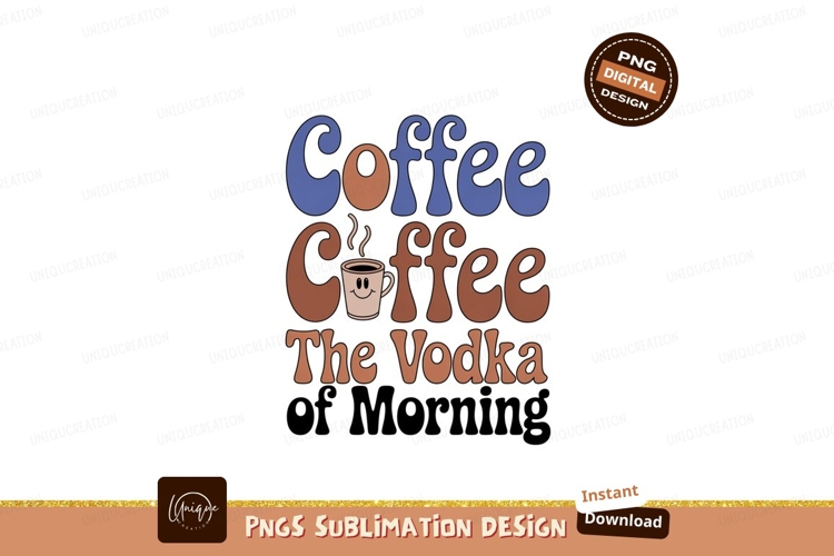Coffee cup with happy face and text image
