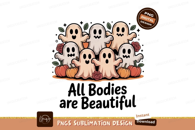 Adorable Ghosts Pumpkins Roses Halloween leaves