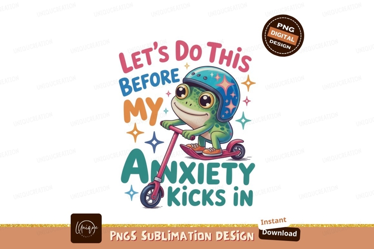 Frog riding scooter with helmet cartoon cute