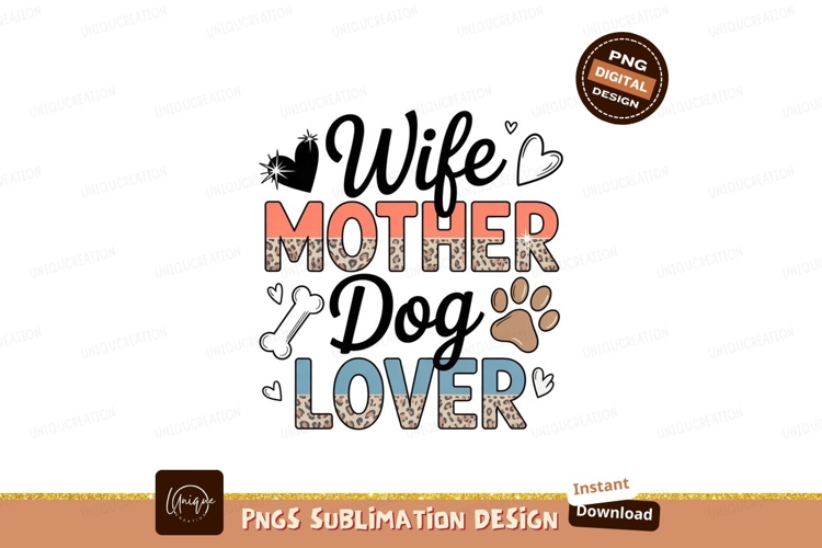 Mother Dog Lover Paw Print image