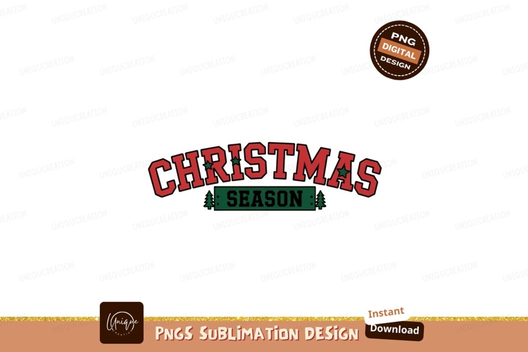 Festive Christmas Season Text holiday celebration