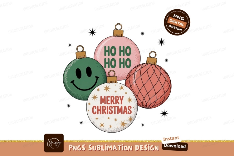 Christmas ornaments with festive sayings holiday merry