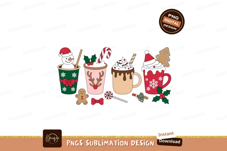 Festive holiday drinks and treats christmas chocolate