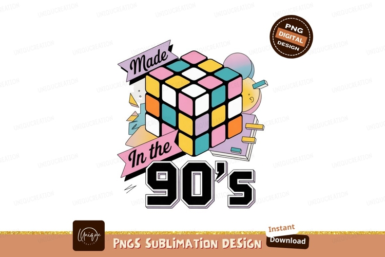 Rubiks Cube Retro Nostalgia nineties