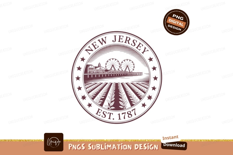 New Jersey pier with Ferris wheels and fields image