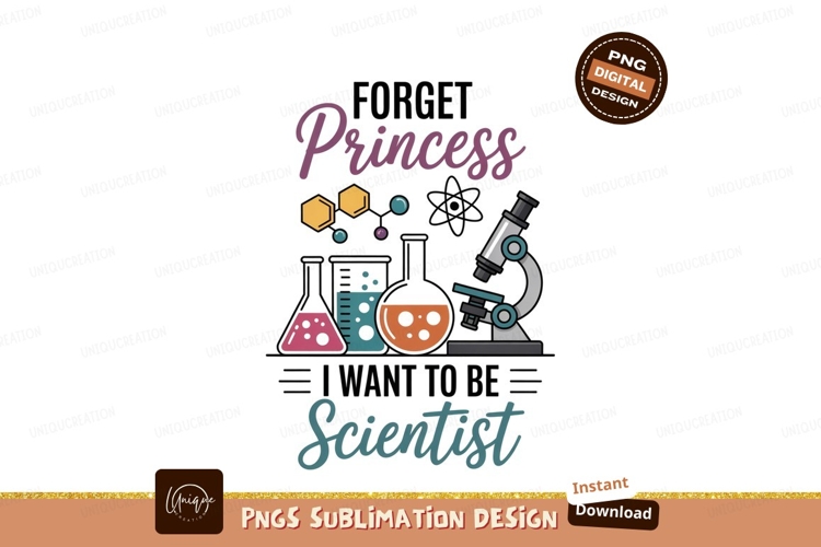 Smart Princess Scientist microscope laboratory