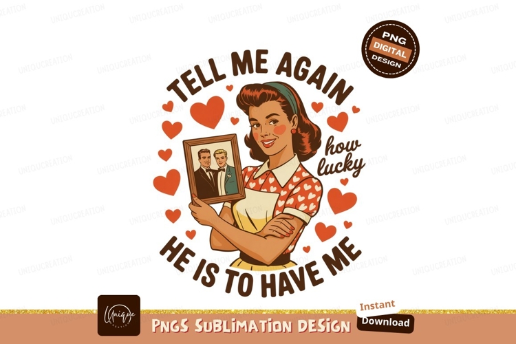 Woman holding framed photo with hearts and text picture