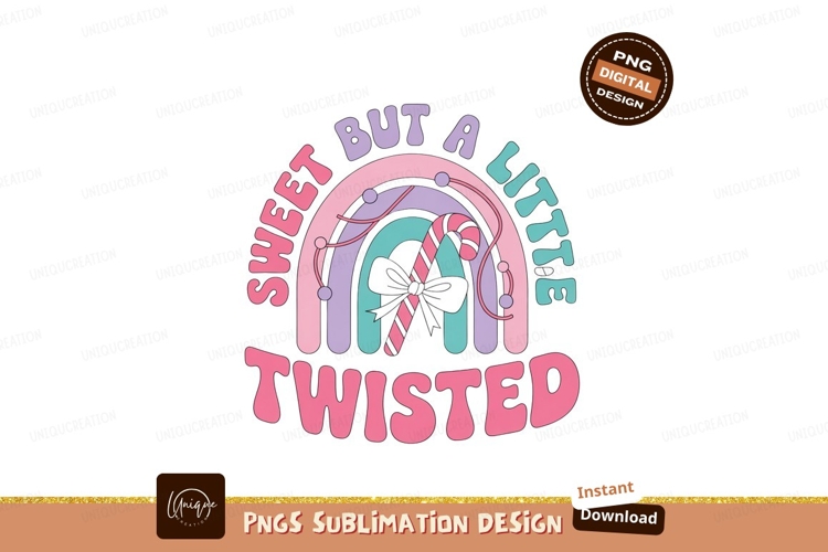 Sweet but a little twisted candy cane rainbow image