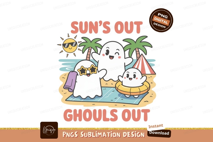 Ghosts Enjoying Summer Beach Vacation image
