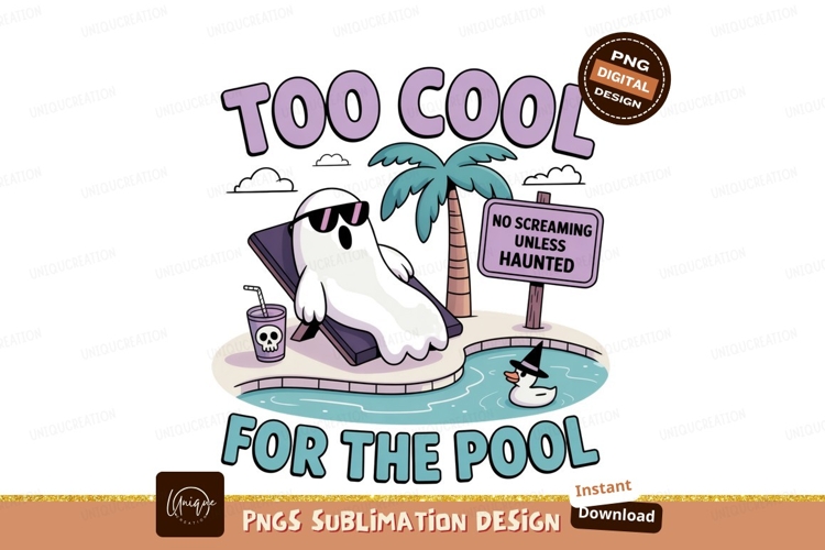 Skunk relaxing poolside with drink and duck sunglasses