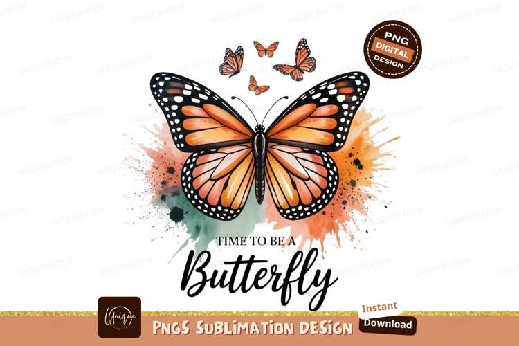 Monarch Butterfly Clipart Image 4