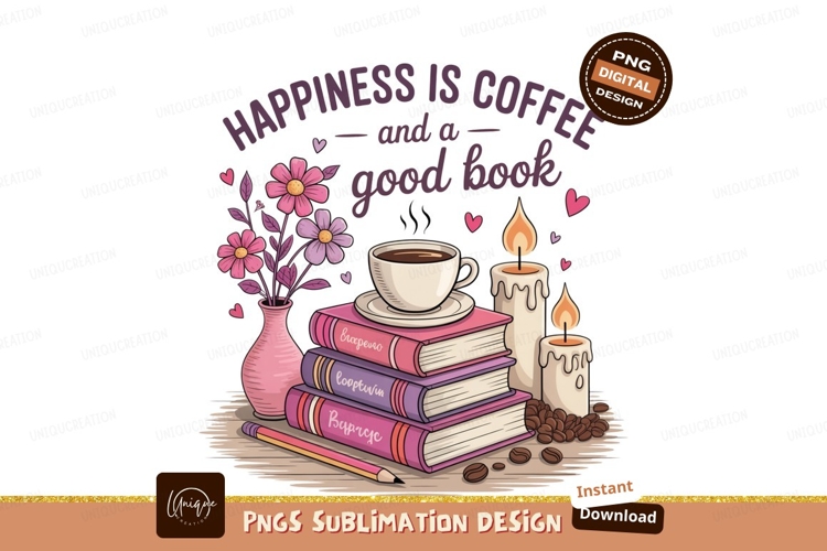 Coffee book candles flowers vase