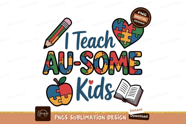 Teach Awesome Kids Puzzle Design autism awareness