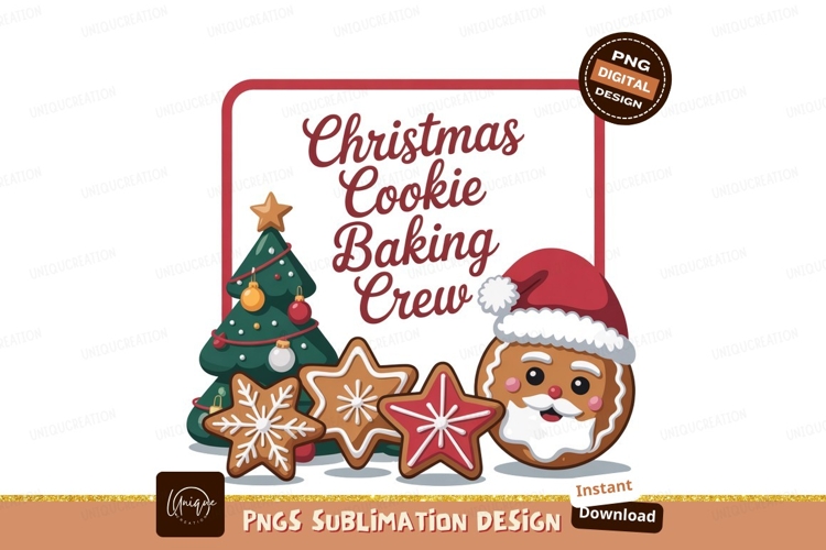 Christmas cookie baking crew festive image