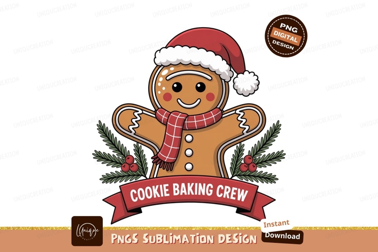 Gingerbread man festive holiday character christmas