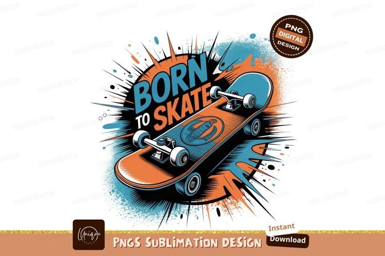 Skateboard Illustration Image 24
