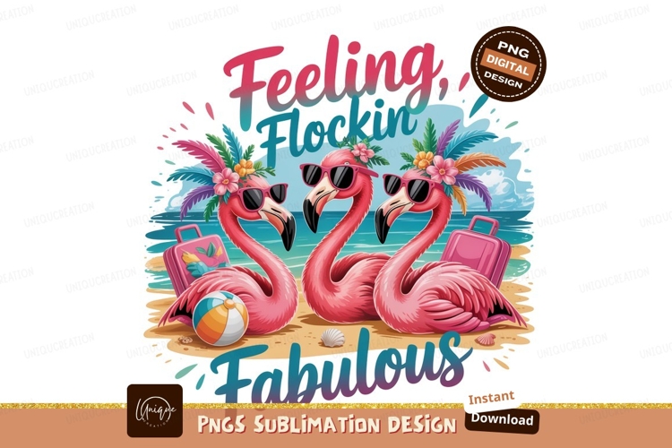 Flamingos Clipart Image 10
