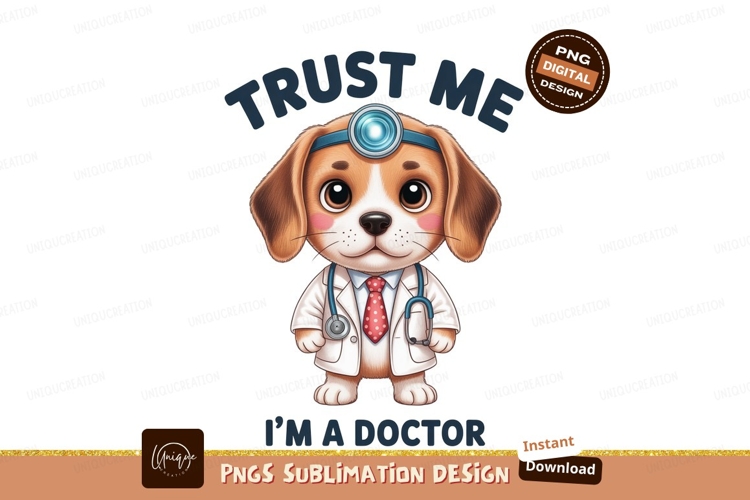 Adorable Beagle Doctor with Stethoscope medical