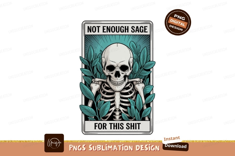 Skeleton surrounded by foliage bones skull