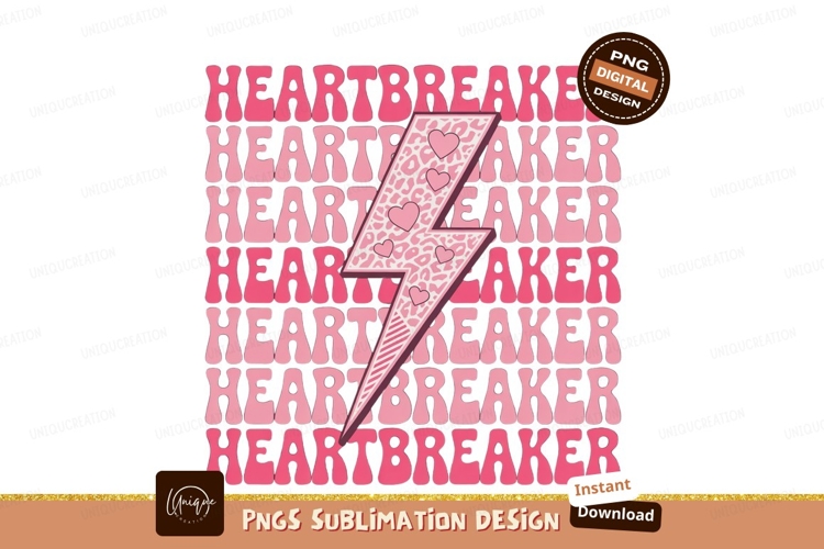 Heartbreaker lightning bolt pink leopard image