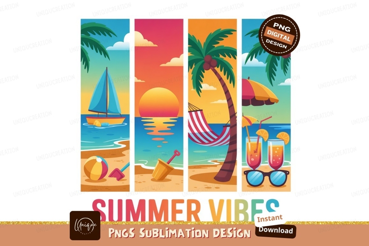 Tropical beach vacation scenes ocean sunset