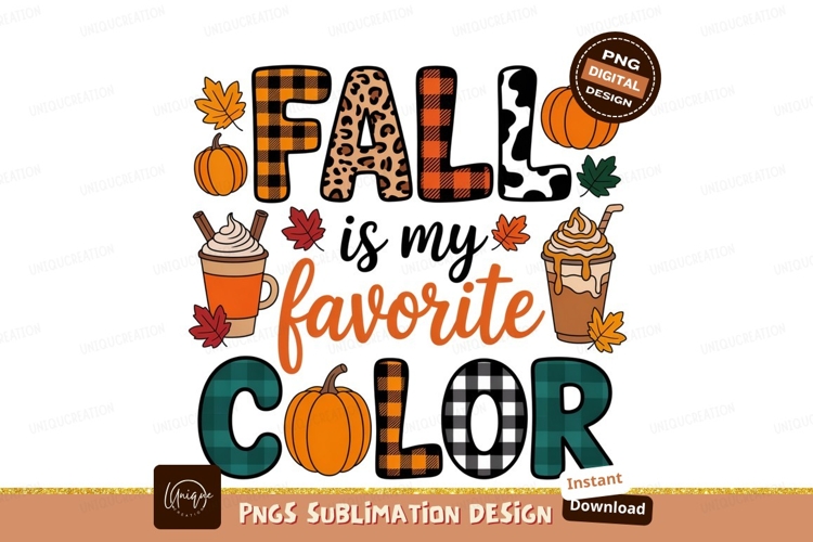 Autumn drink pumpkin leaf fall example image 1