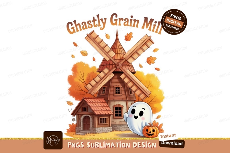 Spooky Mill Autumn Ghost Pumpkin fall