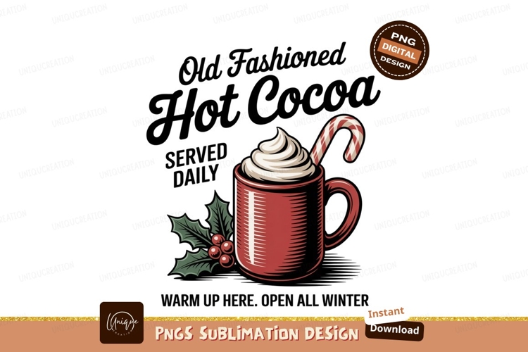 Red mug whipped cream candy cane image